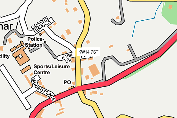 KW14 7ST map - OS OpenMap – Local (Ordnance Survey) KW14 7ST map - OS OpenMap – Local (Ordnance Survey)