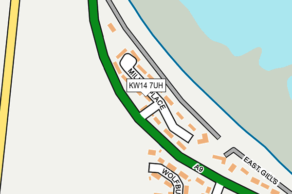 KW14 7UH map - OS OpenMap – Local (Ordnance Survey) KW14 7UH map - OS OpenMap – Local (Ordnance Survey)