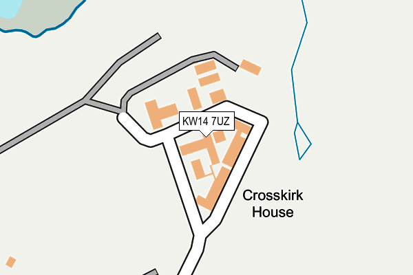 KW14 7UZ map - OS OpenMap – Local (Ordnance Survey) KW14 7UZ map - OS OpenMap – Local (Ordnance Survey)