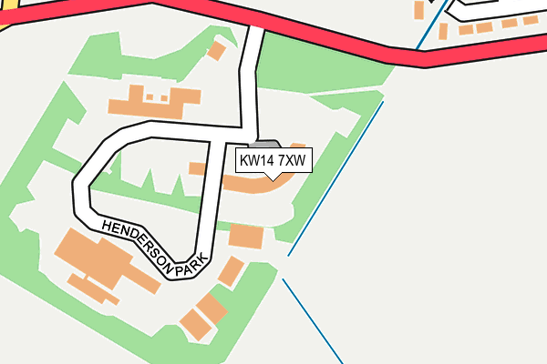 KW14 7XW map - OS OpenMap – Local (Ordnance Survey)