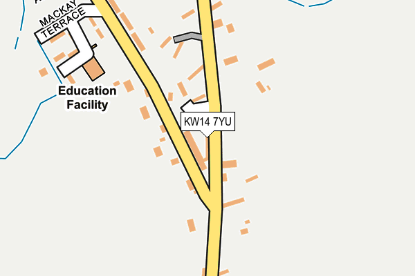 KW14 7YU map - OS OpenMap – Local (Ordnance Survey) KW14 7YU map - OS OpenMap – Local (Ordnance Survey)
