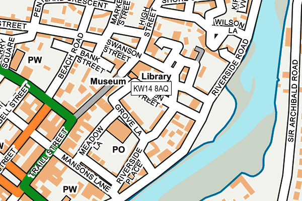 KW14 8AQ map - OS OpenMap – Local (Ordnance Survey) KW14 8AQ map - OS OpenMap – Local (Ordnance Survey)