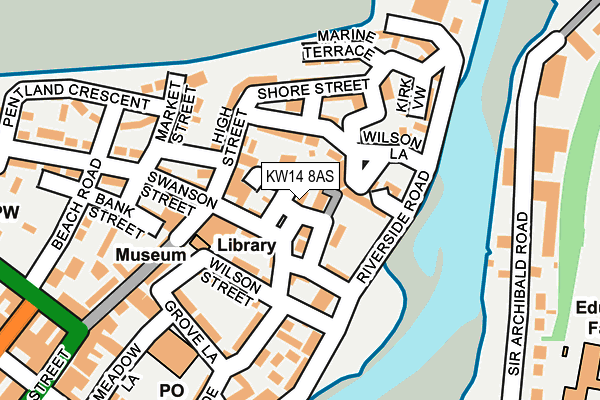 KW14 8AS map - OS OpenMap – Local (Ordnance Survey) KW14 8AS map - OS OpenMap – Local (Ordnance Survey)
