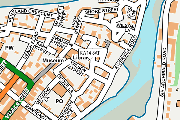 KW14 8AT map - OS OpenMap – Local (Ordnance Survey) KW14 8AT map - OS OpenMap – Local (Ordnance Survey)