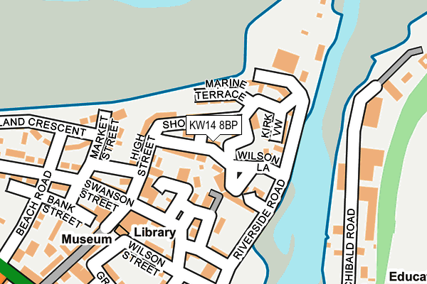 KW14 8BP map - OS OpenMap – Local (Ordnance Survey) KW14 8BP map - OS OpenMap – Local (Ordnance Survey)