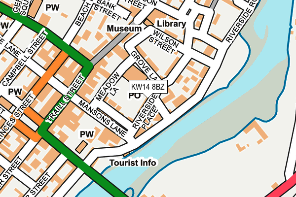 KW14 8BZ map - OS OpenMap – Local (Ordnance Survey) KW14 8BZ map - OS OpenMap – Local (Ordnance Survey)