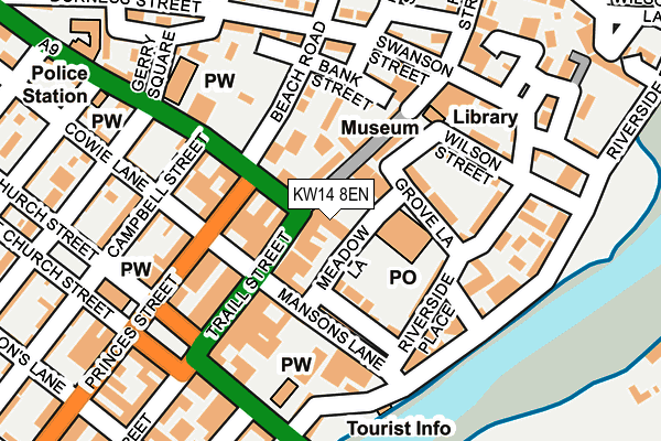 KW14 8EN map - OS OpenMap – Local (Ordnance Survey) KW14 8EN map - OS OpenMap – Local (Ordnance Survey)