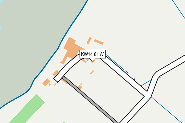 KW14 8HW map - OS OpenMap – Local (Ordnance Survey) KW14 8HW map - OS OpenMap – Local (Ordnance Survey)
