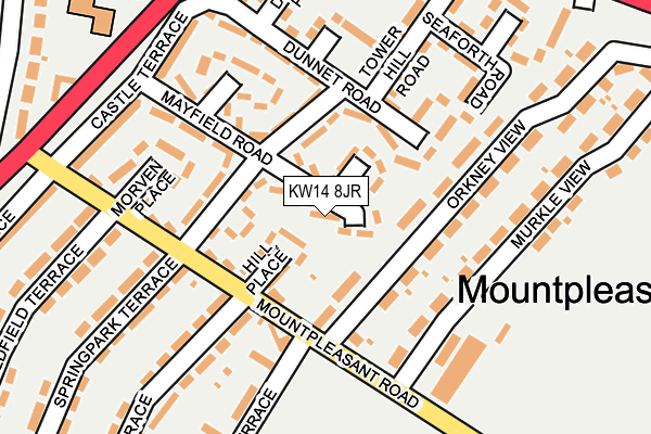 KW14 8JR map - OS OpenMap – Local (Ordnance Survey) KW14 8JR map - OS OpenMap – Local (Ordnance Survey)