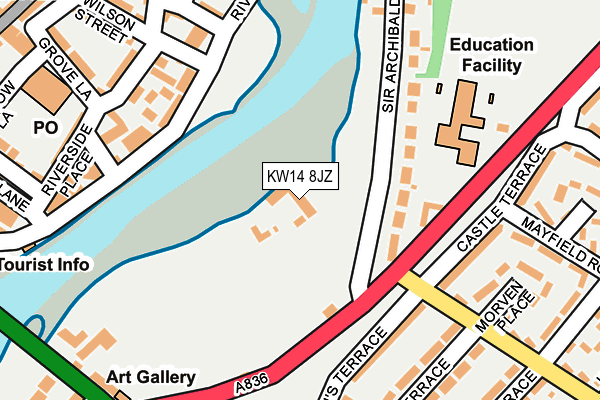 KW14 8JZ map - OS OpenMap – Local (Ordnance Survey)