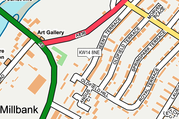KW14 8NE map - OS OpenMap – Local (Ordnance Survey) KW14 8NE map - OS OpenMap – Local (Ordnance Survey)