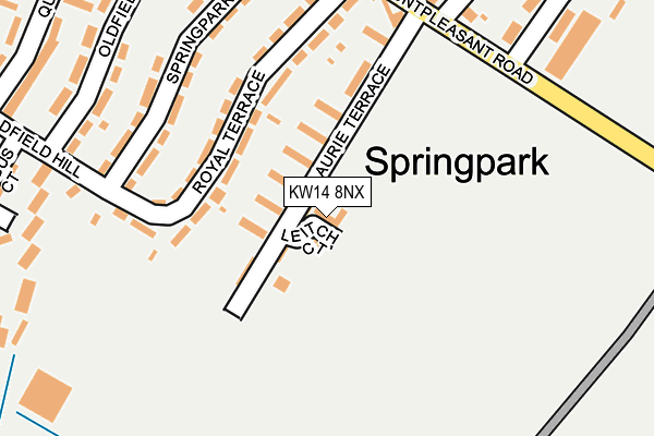 KW14 8NX map - OS OpenMap – Local (Ordnance Survey)