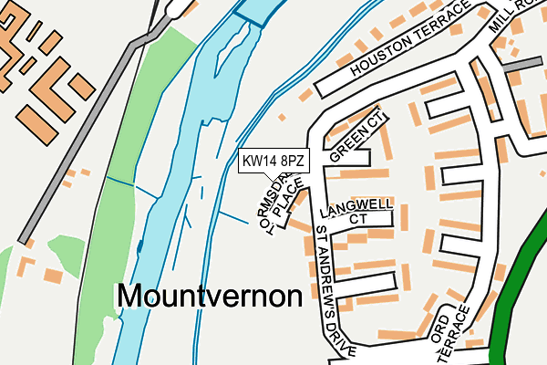 KW14 8PZ map - OS OpenMap – Local (Ordnance Survey) KW14 8PZ map - OS OpenMap – Local (Ordnance Survey)