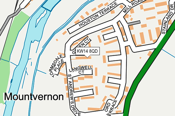 KW14 8QD map - OS OpenMap – Local (Ordnance Survey) KW14 8QD map - OS OpenMap – Local (Ordnance Survey)