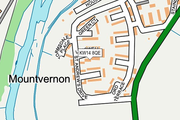 KW14 8QE map - OS OpenMap – Local (Ordnance Survey) KW14 8QE map - OS OpenMap – Local (Ordnance Survey)