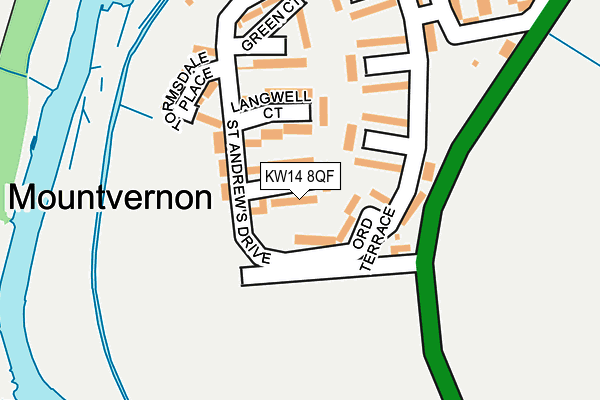 KW14 8QF map - OS OpenMap – Local (Ordnance Survey) KW14 8QF map - OS OpenMap – Local (Ordnance Survey)