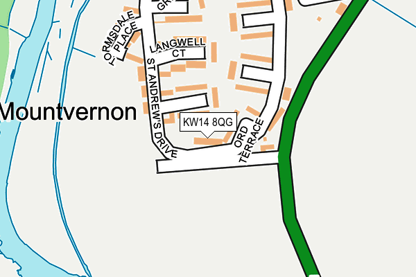 KW14 8QG map - OS OpenMap – Local (Ordnance Survey)