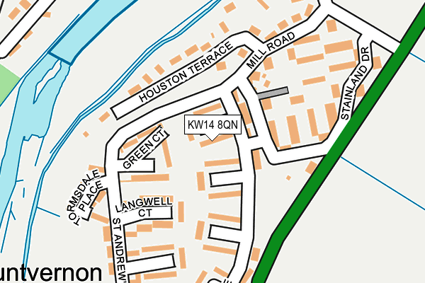KW14 8QN map - OS OpenMap – Local (Ordnance Survey)