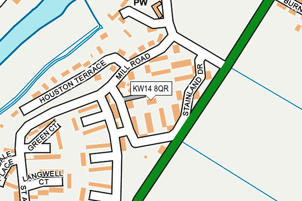 KW14 8QR map - OS OpenMap – Local (Ordnance Survey) KW14 8QR map - OS OpenMap – Local (Ordnance Survey)