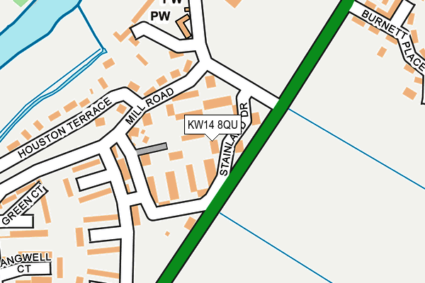 KW14 8QU map - OS OpenMap – Local (Ordnance Survey) KW14 8QU map - OS OpenMap – Local (Ordnance Survey)