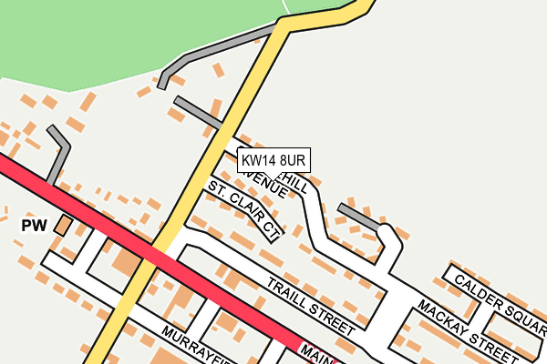 KW14 8UR map - OS OpenMap – Local (Ordnance Survey) KW14 8UR map - OS OpenMap – Local (Ordnance Survey)