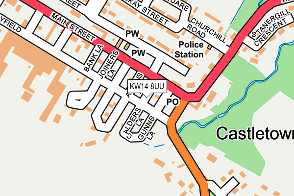 KW14 8UU map - OS OpenMap – Local (Ordnance Survey) KW14 8UU map - OS OpenMap – Local (Ordnance Survey)
