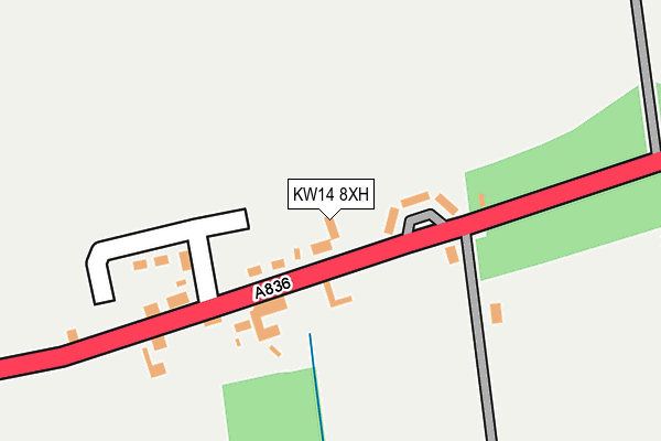 KW14 8XH map - OS OpenMap – Local (Ordnance Survey) KW14 8XH map - OS OpenMap – Local (Ordnance Survey)