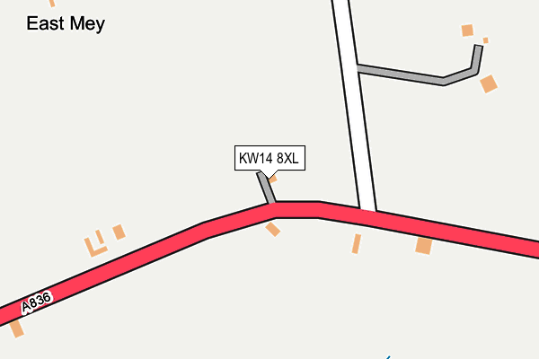 KW14 8XL map - OS OpenMap – Local (Ordnance Survey) KW14 8XL map - OS OpenMap – Local (Ordnance Survey)