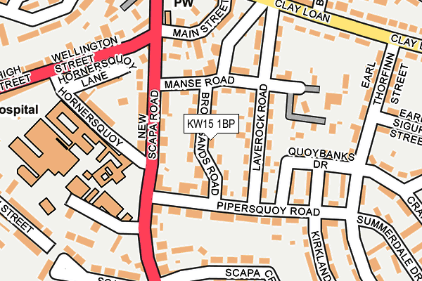 KW15 1BP map - OS OpenMap – Local (Ordnance Survey) KW15 1BP map - OS OpenMap – Local (Ordnance Survey)