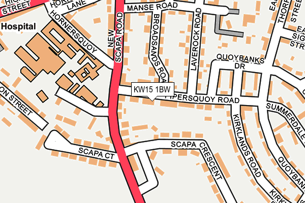 KW15 1BW map - OS OpenMap – Local (Ordnance Survey) KW15 1BW map - OS OpenMap – Local (Ordnance Survey)