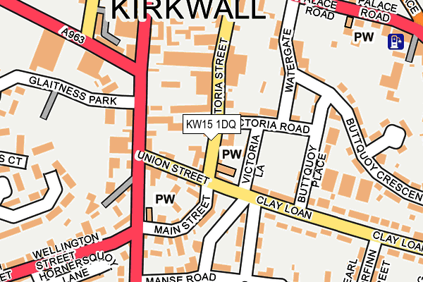KW15 1DQ map - OS OpenMap – Local (Ordnance Survey) KW15 1DQ map - OS OpenMap – Local (Ordnance Survey)