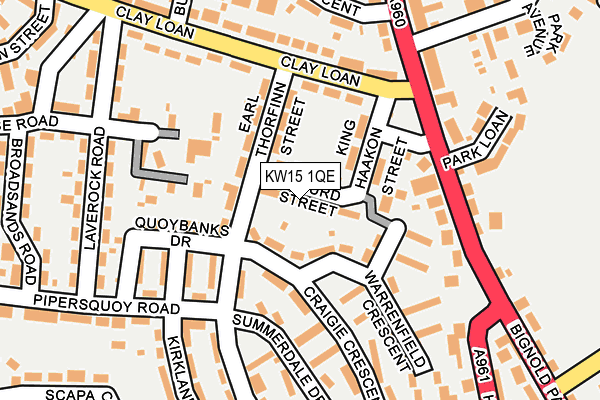 KW15 1QE map - OS OpenMap – Local (Ordnance Survey) KW15 1QE map - OS OpenMap – Local (Ordnance Survey)