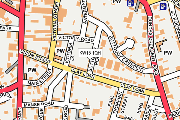 KW15 1QH map - OS OpenMap – Local (Ordnance Survey) KW15 1QH map - OS OpenMap – Local (Ordnance Survey)