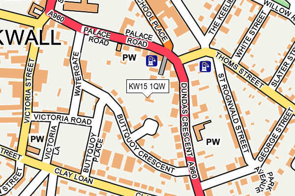 KW15 1QW map - OS OpenMap – Local (Ordnance Survey) KW15 1QW map - OS OpenMap – Local (Ordnance Survey)