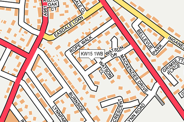 KW15 1WB map - OS OpenMap – Local (Ordnance Survey) KW15 1WB map - OS OpenMap – Local (Ordnance Survey)