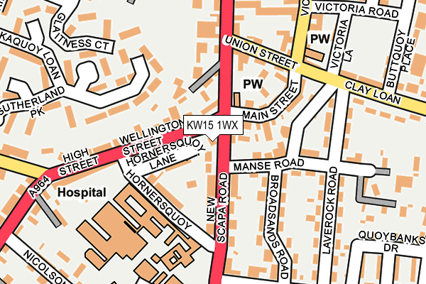 KW15 1WX map - OS OpenMap – Local (Ordnance Survey) KW15 1WX map - OS OpenMap – Local (Ordnance Survey)