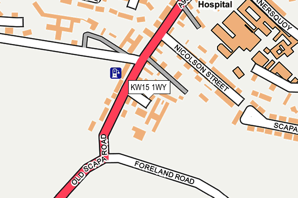 KW15 1WY map - OS OpenMap – Local (Ordnance Survey) KW15 1WY map - OS OpenMap – Local (Ordnance Survey)