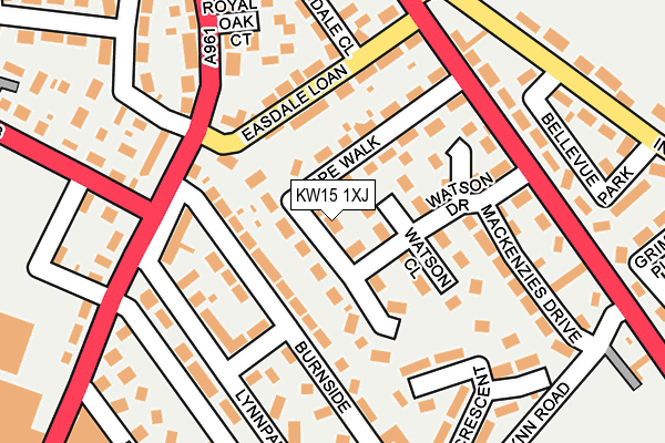 KW15 1XJ map - OS OpenMap – Local (Ordnance Survey) KW15 1XJ map - OS OpenMap – Local (Ordnance Survey)