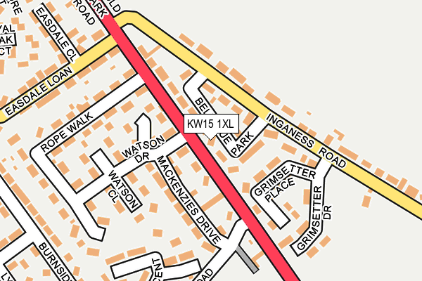 KW15 1XL map - OS OpenMap – Local (Ordnance Survey) KW15 1XL map - OS OpenMap – Local (Ordnance Survey)