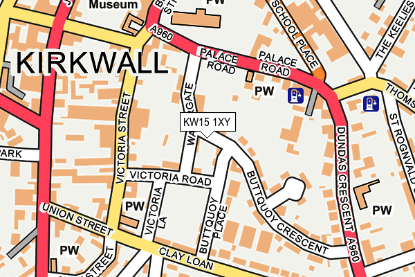 KW15 1XY map - OS OpenMap – Local (Ordnance Survey) KW15 1XY map - OS OpenMap – Local (Ordnance Survey)