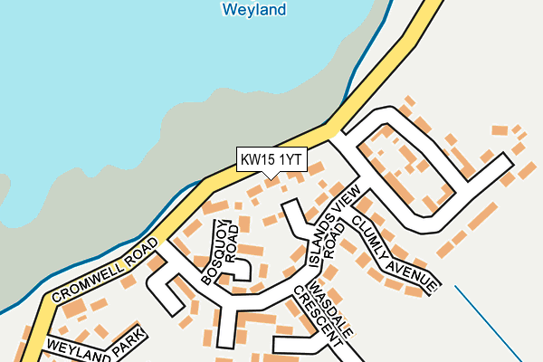 KW15 1YT map - OS OpenMap – Local (Ordnance Survey) KW15 1YT map - OS OpenMap – Local (Ordnance Survey)