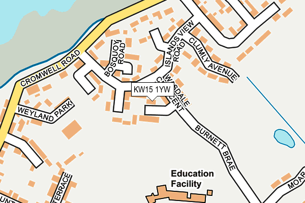 KW15 1YW map - OS OpenMap – Local (Ordnance Survey) KW15 1YW map - OS OpenMap – Local (Ordnance Survey)