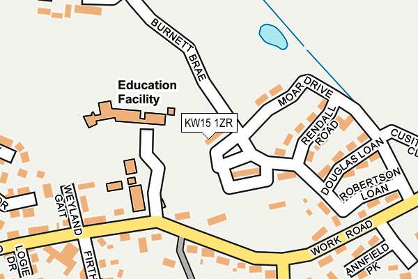 KW15 1ZR map - OS OpenMap – Local (Ordnance Survey)
