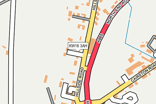 KW16 3AH map - OS OpenMap – Local (Ordnance Survey) KW16 3AH map - OS OpenMap – Local (Ordnance Survey)
