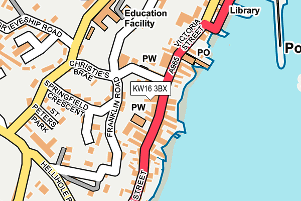 KW16 3BX map - OS OpenMap – Local (Ordnance Survey) KW16 3BX map - OS OpenMap – Local (Ordnance Survey)