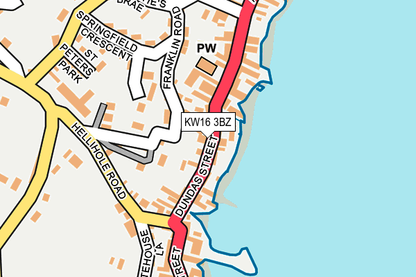 KW16 3BZ map - OS OpenMap – Local (Ordnance Survey) KW16 3BZ map - OS OpenMap – Local (Ordnance Survey)