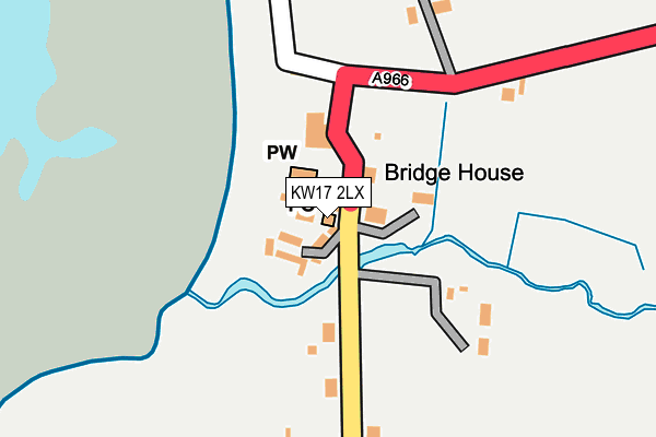 KW17 2LX map - OS OpenMap – Local (Ordnance Survey)