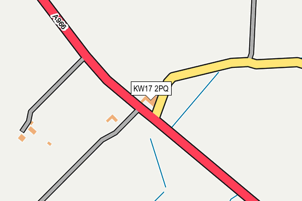 KW17 2PQ map - OS OpenMap – Local (Ordnance Survey) KW17 2PQ map - OS OpenMap – Local (Ordnance Survey)