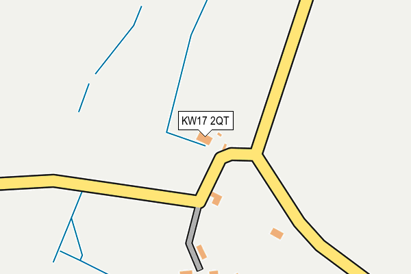 KW17 2QT map - OS OpenMap – Local (Ordnance Survey)
