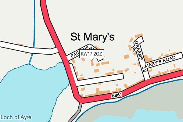 KW17 2QZ map - OS OpenMap – Local (Ordnance Survey)